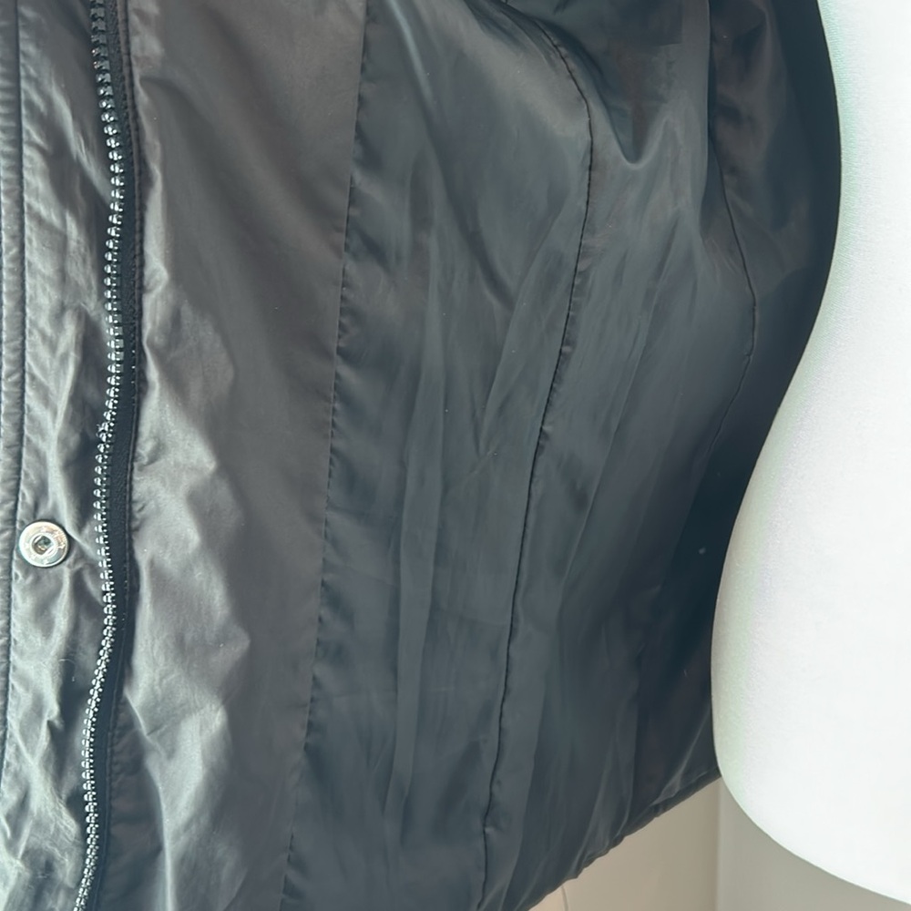 ESPRIT Black Down Alternative Quilted Puffer Ski Jacket Winter Coat Parka Medium - Picture 7 of 10